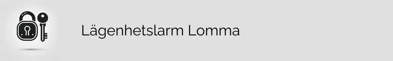 Lägenhetslarm Lomma